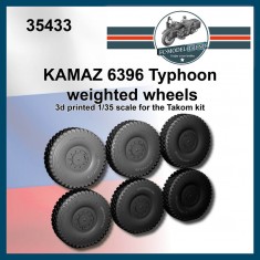1/35 Kamaz 6396 Typhoon Weighted Wheels For Takom kits