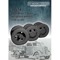 1/35 Opel Blitz 1.5ton Weighted Wheels for ICM kits