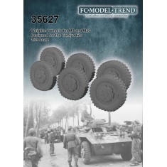 1/35 M8 & M20 Weighted Wheels for Tamiya kits