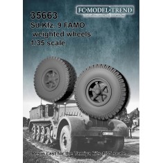 1/35 SdKfz. 9 Famo Weighted Wheels for Tamiya kits