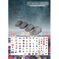 1/35 Baseball Caps w/Decals