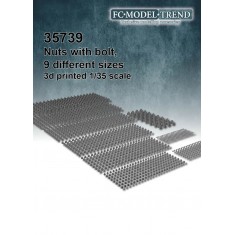 1/35 Nuts with Bolt (9 different sizes)