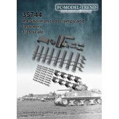 1/35 M4 Sherman Tool Clamps & Fasteners