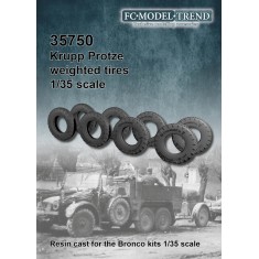 1/35 Krupp Protze Weighted Tyres for Bronco kits