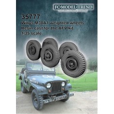 1/35 M38A1 Jeep Weighted Wheels for AFV Club kit