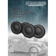 1/35 Fiat 508CM Weighted Wheels for Italeri kit