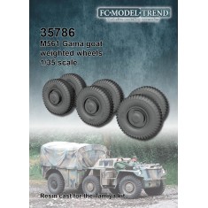 1/35 Gama Goat Weighted Wheels for Tamiya kit