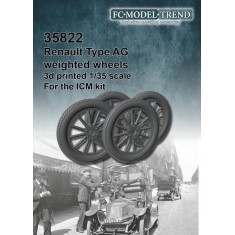 1/35 Renault type AG Weighted Wheels for ICM kits