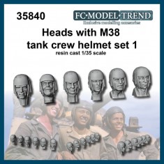1/35 Heads with M38 Helmet set 1