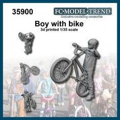 1/35 Kid with Bike
