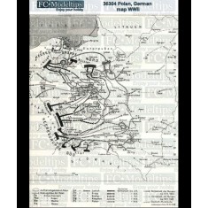1/35 Self-adhesive Paper Base - WWII German Map of Poland