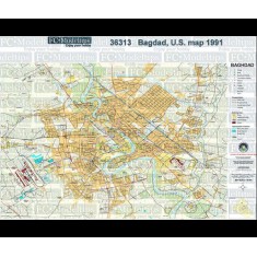 1/35 Self-adhesive Paper Base - WWII US Map of Bagdad 1991