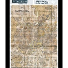 1/35 Self-adhesive Paper Base - WWII Soviet Map of Kharkov