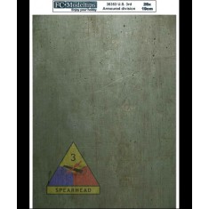 US 3rd Armoured Division Self-adhesive Base (260 x 190mm)