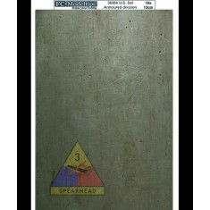 US 3rd Armoured Division Self-adhesive Base (190 x 130mm)