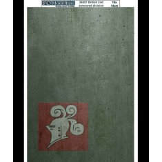 British 2nd Armoured Division Self-adhesive Base (190 x 130mm)