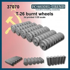 1/35 T-26 & Variants Burnt Wheels