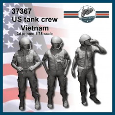 1/35 Vietnam War US Tank Crews Standing (3 figures)