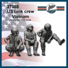 1/35 Vietnam War US Tank Crews Resting (3 figures)