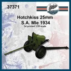 1/35 Hotchkiss 25mm Anti Tank Gun S.A. Mle 34