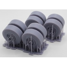 1/35 M747 Trailer Weighted Wheels