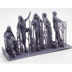 1/35 Spanish Legion M24 Chaffee Crew Figures (3D Printed) #3