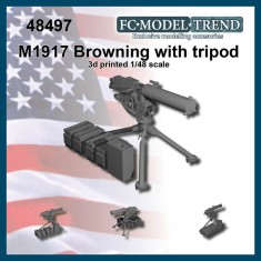 1/48 M1917 Browning w/Tripod