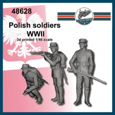 1/48 WWII Polish Soldiers (3 figures)