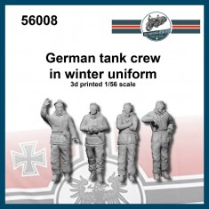 1/56 German Panzer Crew in Winter Uniform (4 figures)