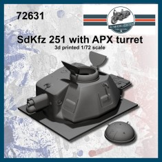 1/72 Sdkfz 251 with Apx Turret