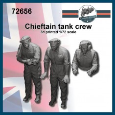 1/72 Chieftain Crews (2 full figures and 1 bust)