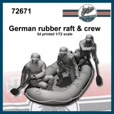 1/72 German Rubber Boat and 3 Crews