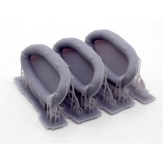 1/72 WWII German Rubber Boats (3pcs)