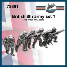 1/72 British 8th Army Set #1 (6 figures)