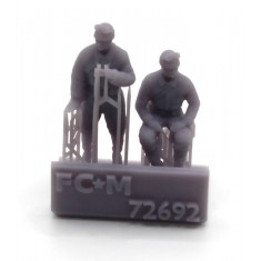 1/72 WWII Japanese Tank Crews (2 figures)