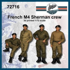 1/72 French M4 Sherman Tank Crews 1945 (4 figures)