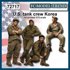 1/72 Korean War U.S. Tank Crews (4 figures)