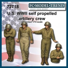 1/72 WWII US SPG Crews (4 figures)