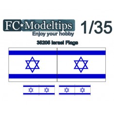 Water-slide Decal for 1/35 Adaptable Decal Flag Israel