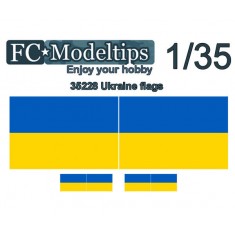 Water-slide Decal for 1/35 Adaptable Flags Ukraine