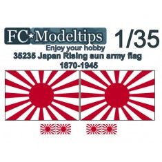 Water-slide Decal for 1/35 Adaptable Flag WWII Japan Army "Rising Sun"