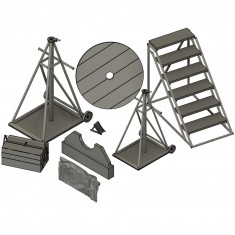 1/32 WWII German Luftwaffe Aircraft Maintenance Set