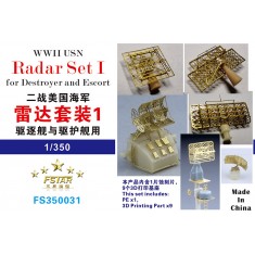 1/350 WWII USN Radar Set I for Destroyer and Escort