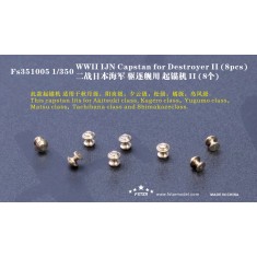 1/350 WWII IJN Capstans Set II for Destroyer (8pcs, Brass)