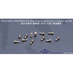 1/350 WWII IJN Ship Vents Set I - Small Size for DD (12pcs) 