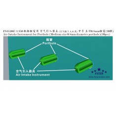 1/350 Air Intake Instrument for Porthole (Medium size 0.8mm diameter porthole, 20pcs)