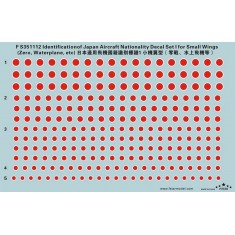1/350 Identification of Japan Aircraft Decals I for Small Wings (Zero, waterplane, etc)