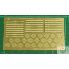 1/700 WWII USN Quad Bofors Shield Set (1 photo-etched sheet)