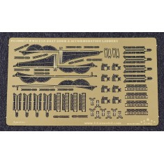 1/700 WWII USN Boat Boom & Accommodation Ladders Set (1 photo-etched sheet)