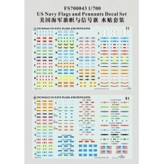 1/700 US Navy Flags & Pennants Decals Set